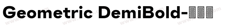 Geometric DemiBold字体转换